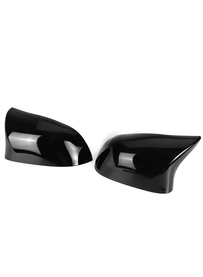 أغطية مرايا سباق سوداء لامعة طراز MP لسيارات BMW X5 X6 X3 F15 F16 F25 F26 2014 2018 - Image 5